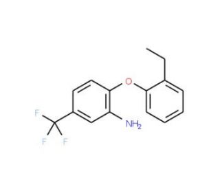 2-(2-Ethylphenoxy)-5-(trifluoromethyl)aniline - chemical structure image