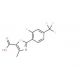 2-[2-Fluoro-4-(trifluoromethyl)phenyl]-4-methyl-1,3-thiazole-5-carboxylic acid - chemical structure image