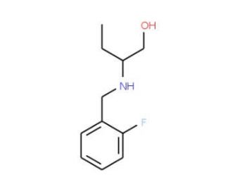 2-(2-Fluoro-benzylamino)-butan-1-ol - chemical structure image