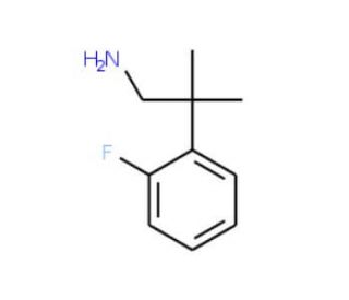 2-(2-Fluoro-phenyl)-2-methyl-propylamine - chemical structure image