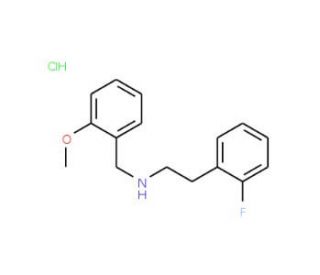 [2-(2-Fluoro-phenyl)-ethyl]-(2-methoxy-benzyl)-amine hydrochloride - chemical structure image