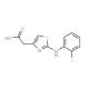 [2-(2-Fluoro-phenylamino)-thiazol-4-yl]-acetic acid - chemical structure image