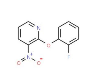2-(2-Fluorophenoxy)-3-nitropyridine (CAS 175135-65-6) - chemical structure image