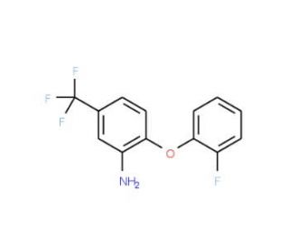 2-(2-Fluorophenoxy)-5-(trifluoromethyl)aniline - chemical structure image