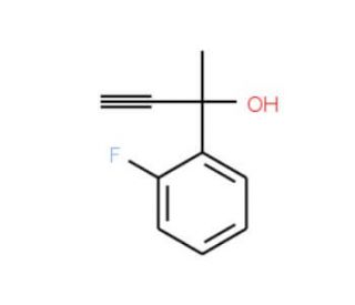 2-(2-Fluorophenyl)-3-butyn-2-ol (CAS 104684-14-2) - chemical structure image