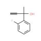 2-(2-Fluorophenyl)-3-butyn-2-ol (CAS 104684-14-2) - chemical structure image