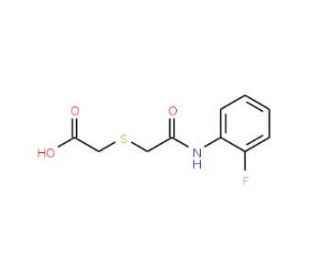 ({2-[(2-fluorophenyl)amino]-2-oxoethyl}thio)acetic acid - chemical structure image