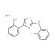 2-(2-Fluorophenyl)amino-4-(2-hydroxyphenyl)-1,3-thiazole hydrobromide (CAS 1211414-44-6) - chemical structure image