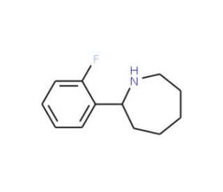 2-(2-Fluorophenyl)azepane - chemical structure image