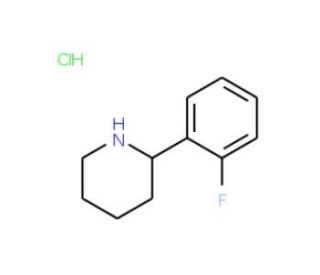 2-(2-Fluorophenyl)piperidine hydrochloride - chemical structure image
