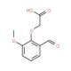 2-(2-Formyl-6-methoxyphenoxy)acetic acid (CAS 40359-30-6) - chemical structure image