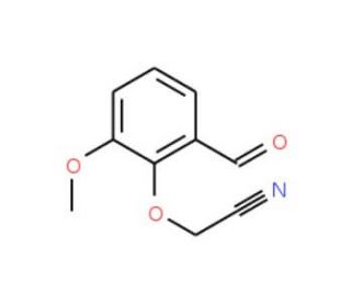 2-(2-Formyl-6-methoxyphenoxy)acetonitrile - chemical structure image