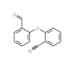 2-(2-Formylphenoxy)benzenecarbonitrile - chemical structure image