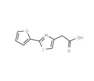 [2-(2-furyl)-1,3-thiazol-4-yl]acetic acid - chemical structure image