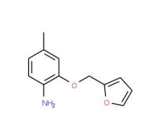 2-(2-Furylmethoxy)-4-methylaniline (CAS 946774-09-0) - chemical structure image