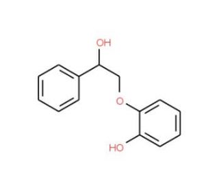 2-(2-hydroxy-2-phenylethoxy)phenol - chemical structure image