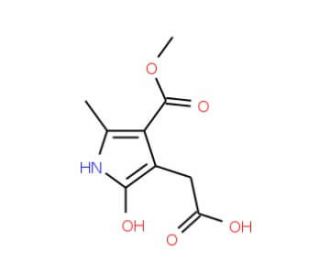 2-[2-hydroxy-4-(methoxycarbonyl)-5-methyl-1H-pyrrol-3-yl]acetic acid - chemical structure image