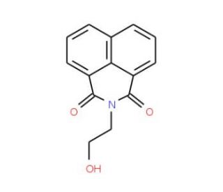 2-(2-Hydroxyethyl)-1H-benzo[de]isoquinoline-1,3(2H)-dione (CAS 5450-40-8) - chemical structure image