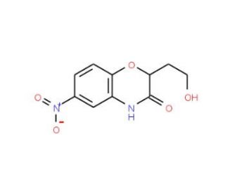2-(2-Hydroxyethyl)-6-nitro-2H-1,4-benzoxazin-3(4H)-one - chemical structure image