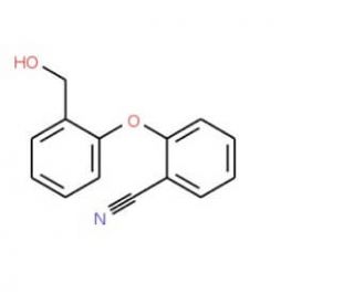 2-[2-(Hydroxymethyl)phenoxy]benzenecarbonitrile (CAS 59167-65-6) - chemical structure image