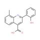 2-(2-hydroxyphenyl)-8-methylquinoline-4-carboxylic acid - chemical structure image