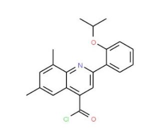 2-(2-isopropoxyphenyl)-6,8-dimethylquinoline-4-carbonyl chloride - chemical structure image
