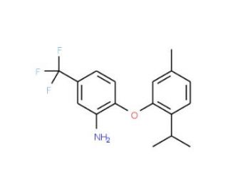 2-(2-Isopropyl-5-methylphenoxy)-5-(trifluoromethyl)aniline - chemical structure image