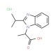 2-(2-Isopropyl-benzoimidazol-1-yl)-propionic acid hydrochloride - chemical structure image