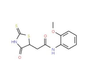 2-(2-Mercapto-4-oxo-4,5-dihydro-1,3-thiazol-5-yl)-N-(2-methoxyphenyl)acetamide - chemical structure image