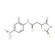 2-(2-Mercapto-4-oxo-4,5-dihydro-1,3-thiazol-5-yl)-N-(2-methyl-4-nitrophenyl)acetamide - chemical structure image