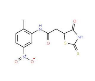 2-(2-Mercapto-4-oxo-4,5-dihydro-1,3-thiazol-5-yl)-N-(2-methyl-5-nitrophenyl)acetamide - chemical structure image
