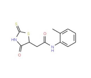 2-(2-Mercapto-4-oxo-4,5-dihydro-1,3-thiazol-5-yl)-N-(2-methylphenyl)acetamide - chemical structure image