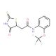 2-(2-Mercapto-4-oxo-4,5-dihydro-1,3-thiazol-5-yl)-N-[2-(trifluoromethoxy)phenyl]acetamide - chemical structure image