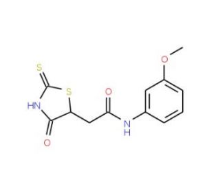 2-(2-Mercapto-4-oxo-4,5-dihydro-1,3-thiazol-5-yl)-N-(3-methoxyphenyl)acetamide - chemical structure image