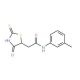 2-(2-Mercapto-4-oxo-4,5-dihydro-1,3-thiazol-5-yl)-N-(3-methylphenyl)acetamide - chemical structure image