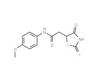 2-(2-Mercapto-4-oxo-4,5-dihydro-1,3-thiazol-5-yl)-N-(4-methoxyphenyl)acetamide - chemical structure image