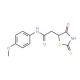 2-(2-Mercapto-4-oxo-4,5-dihydro-1,3-thiazol-5-yl)-N-(4-methoxyphenyl)acetamide - chemical structure image