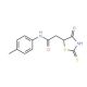 2-(2-Mercapto-4-oxo-4,5-dihydro-1,3-thiazol-5-yl)-N-(4-methylphenyl)acetamide - chemical structure image