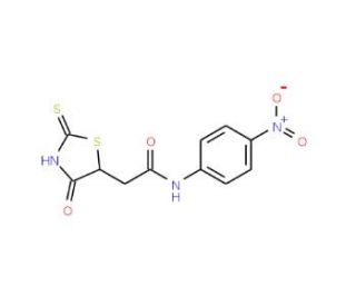 2-(2-Mercapto-4-oxo-4,5-dihydro-1,3-thiazol-5-yl)-N-(4-nitrophenyl)acetamide - chemical structure image