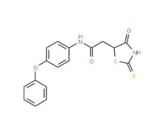 2-(2-Mercapto-4-oxo-4,5-dihydro-1,3-thiazol-5-yl)-N-(4-phenoxyphenyl)acetamide - chemical structure image