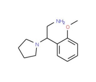 2-(2-Methoxy-phenyl)-2-pyrrolidin-1-yl-ethylamine - chemical structure image