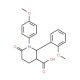2-(2-methoxyphenyl)-1-(4-methoxyphenyl)-6-oxopiperidine-3-carboxylic acid - chemical structure image