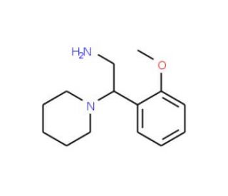 2-(2-methoxyphenyl)-2-(piperidin-1-yl)ethan-1-amine (CAS 904805-93-2) - chemical structure image