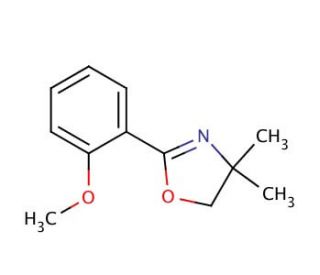 2-(2-Methoxyphenyl)-4,4-dimethyl-2-oxazoline (CAS 57598-33-1) - chemical structure image