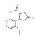 2-(2-Methoxyphenyl)-5-oxotetrahydrofuran-3-carboxylic acid (CAS 117621-06-4) - chemical structure image