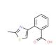 2-(2-Methyl-1,3-thiazol-4-yl)benzoic acid (CAS 65032-66-8) - chemical structure image