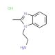 2-(2-methyl-1H-benzimidazol-1-yl)ethanamine hydrochloride (CAS 61981-79-1) - chemical structure image