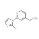[2-(2-methyl-1H-imidazol-1-yl)pyridin-4-yl]methylamine - chemical structure image