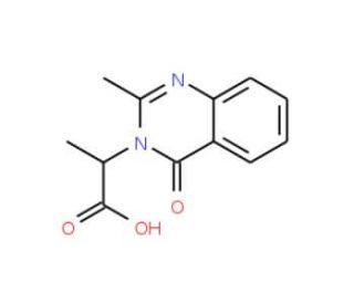 2-(2-methyl-4-oxoquinazolin-3(4H)-yl)propanoic acid - chemical structure image
