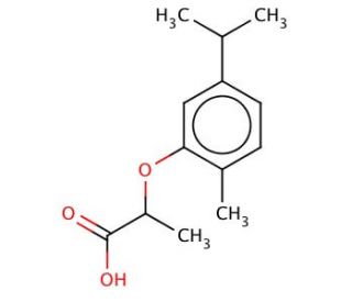 2-[2-methyl-5-(propan-2-yl)phenoxy]propanoic acid - chemical structure image